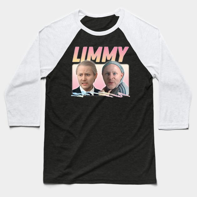 Limmy //// Retro Aesthetic Fan Art Design Baseball T-Shirt by DankFutura